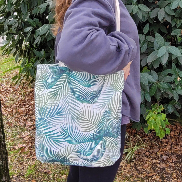 BOLSA TOTE BAG PLEGABLE - PALMERAS